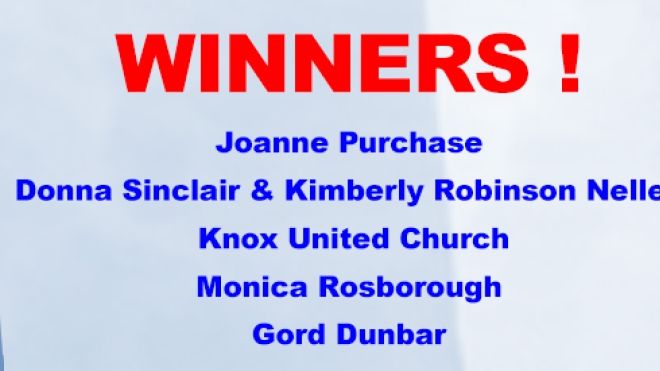 colourful celebratory banner announcing contest winners