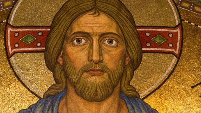 Mosaic of Jesus' face