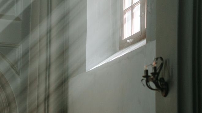 Light shining through a window
