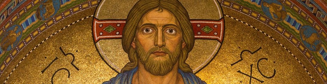 Mosaic of Jesus' face